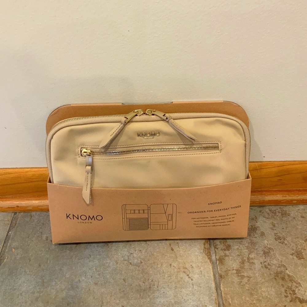 Knomo Knomo Trench Beige Crossbody Organizer
